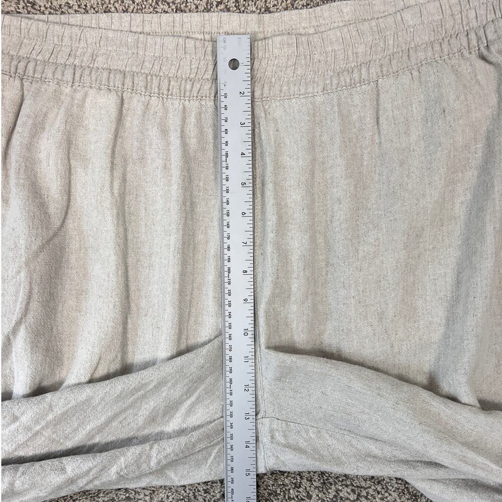 Old Navy Womens XL Coastal Minimalist Resortwear Vacation Linen Wide Leg Pants - Picture 9 of 11